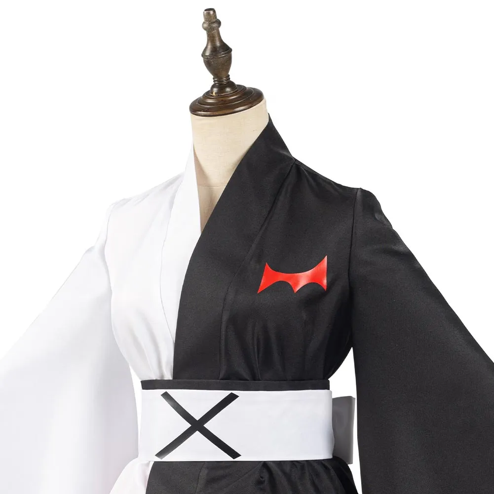 Danganronpa Halloween Carnival Suit Monokuma Cosplay Costume Black White Bear Kimono Dress Outfit