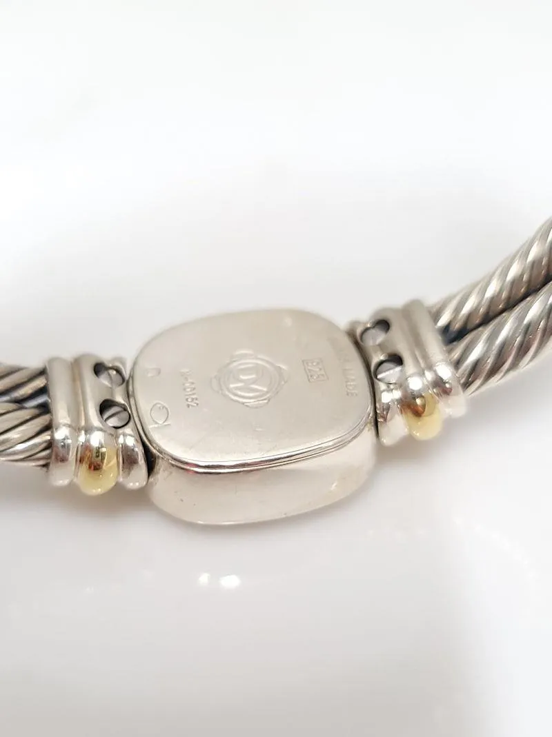David Yurman 18k Gold & Sterling Silver Mop Cable Watch