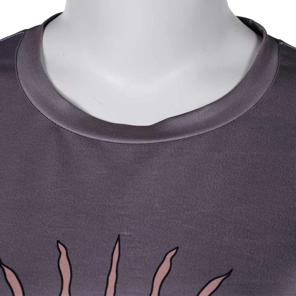 Deadpool & Wolverine X-23 Laura Kinney Gray Printed T-Shirt Cosplay Costume