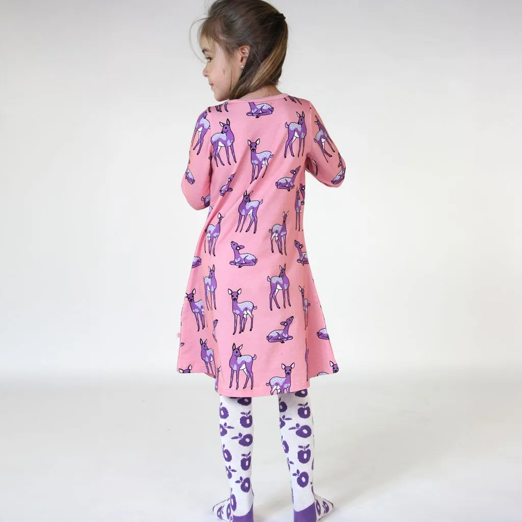 Deer Long Sleeve Dress