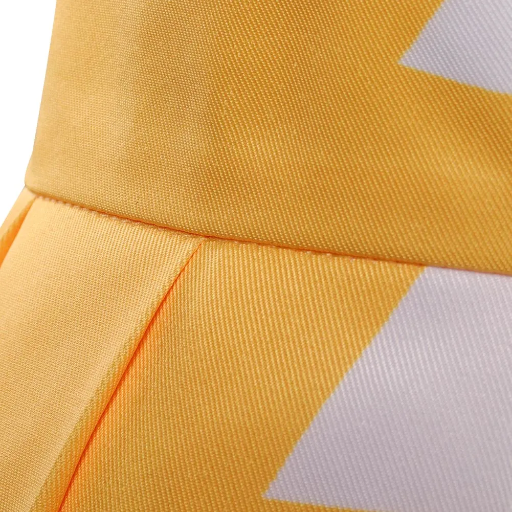 Demon Slayer Agatsuma Zenitsu Cosplay Costume Pleated Skirt Halloween Carnival Suit