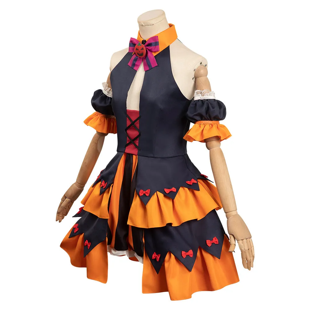 Demon Slayer Kanroji Mitsuri Cosplay Costume Outfits Halloween Carnival Party Disguise Suit  Halloween