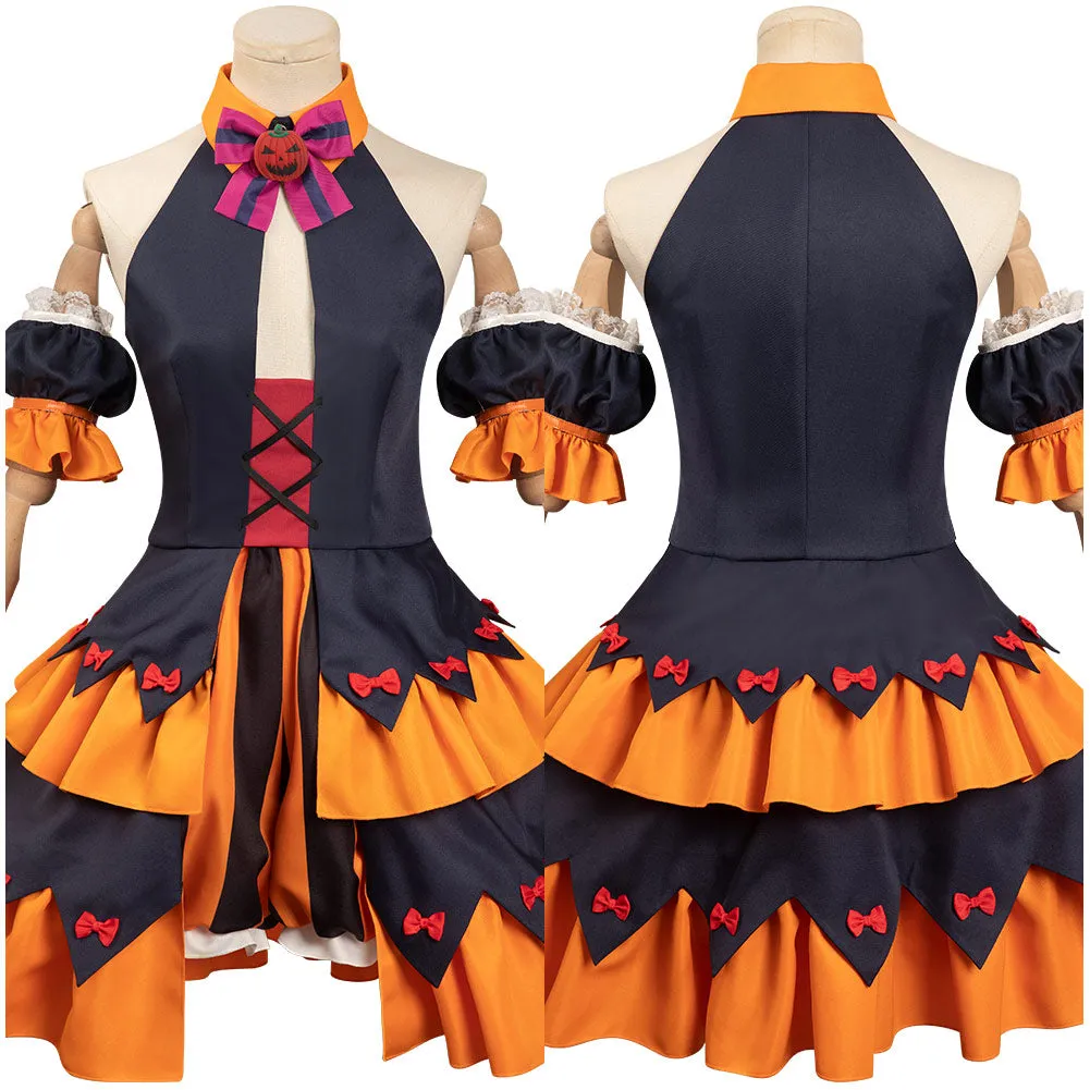 Demon Slayer Kanroji Mitsuri Cosplay Costume Outfits Halloween Carnival Party Disguise Suit  Halloween