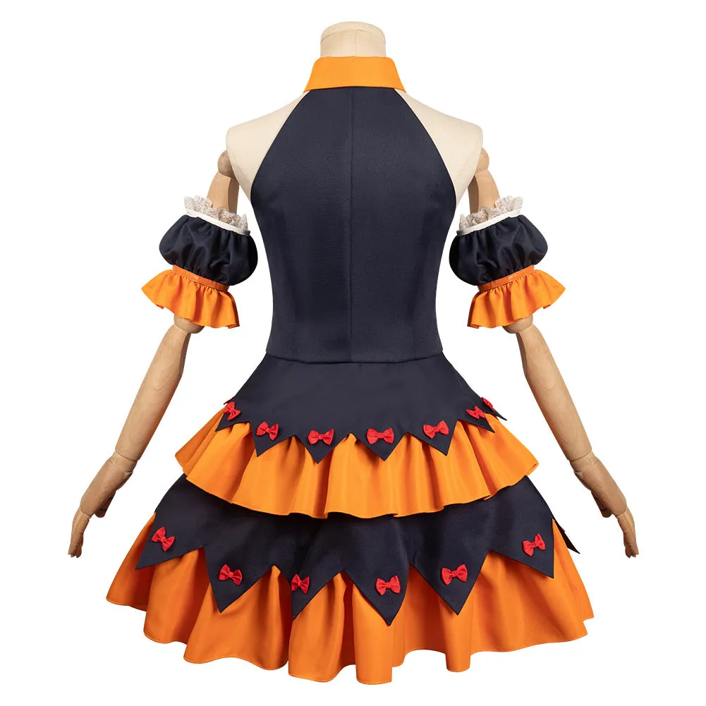 Demon Slayer Kanroji Mitsuri Cosplay Costume Outfits Halloween Carnival Party Disguise Suit  Halloween