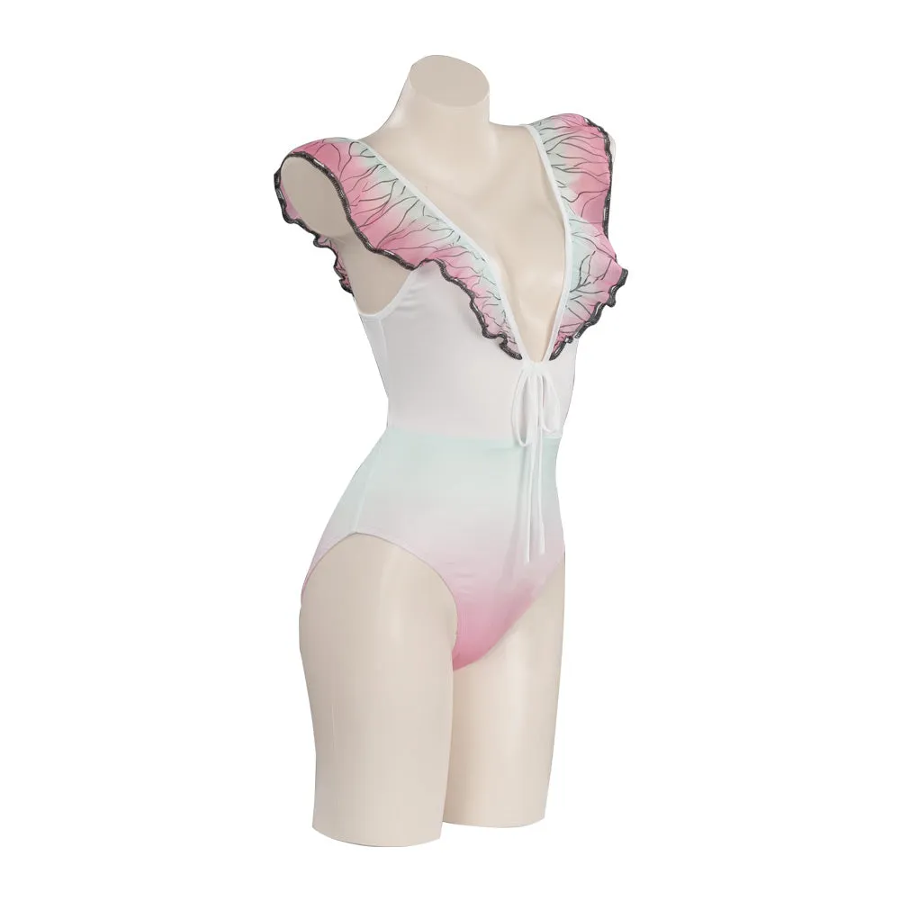 Demon Slayer Swimwear Outfits Kochou Shinobu Halloween Carnival Suit