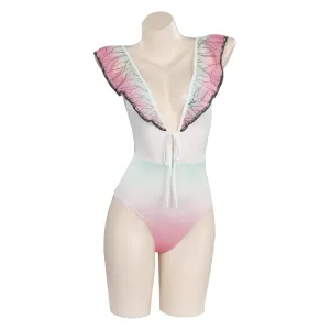 Demon Slayer Swimwear Outfits Kochou Shinobu Halloween Carnival Suit