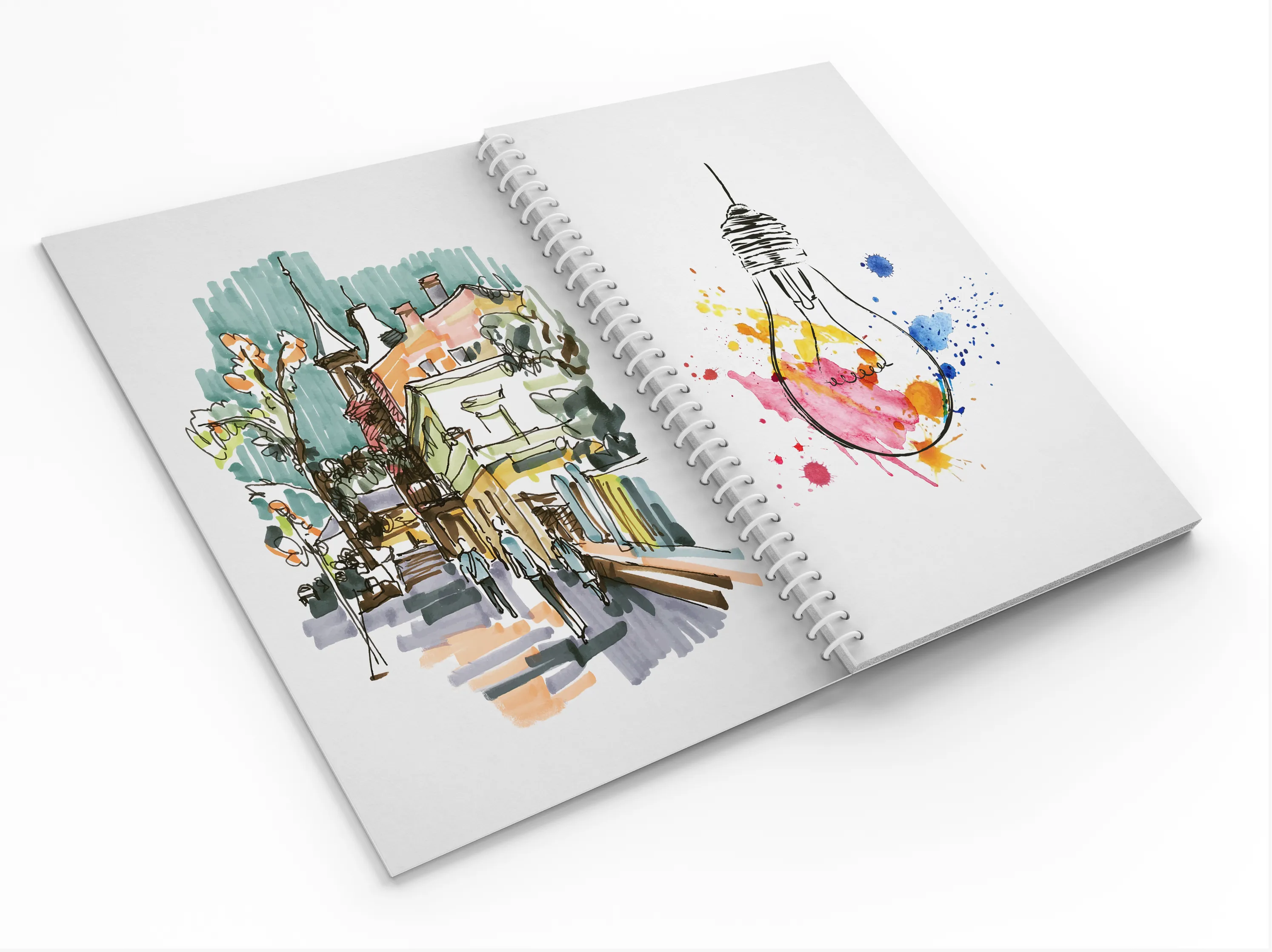 Design Ideation IDEA Journal Sketchbook. Spiral Bound. Journal Style. Multi-Media. (8.5" x 11") SB-2550-LS