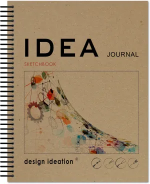 Design Ideation IDEA Journal Sketchbook. Spiral Bound. Journal Style. Multi-Media. (8.5" x 11") SB-2550-LS
