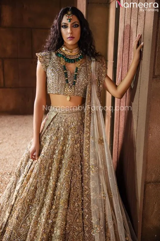 Designer Embroidered Heavy Bridal Lehenga #BN843