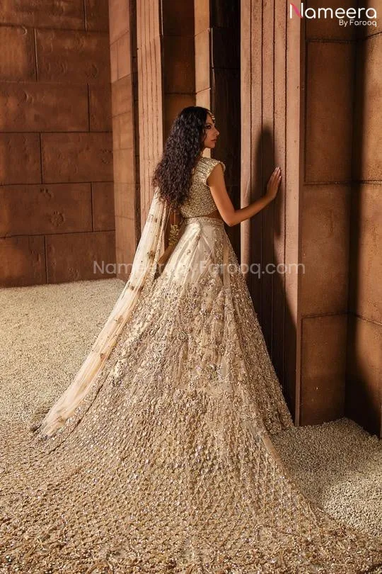 Designer Embroidered Heavy Bridal Lehenga #BN843