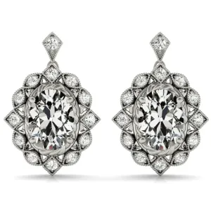 Designer Paparazzi Earth Mined Diamond Gold Earrings