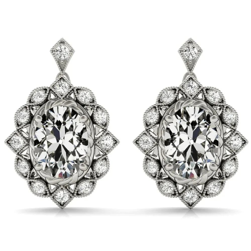 Designer Paparazzi Earth Mined Diamond Gold Earrings