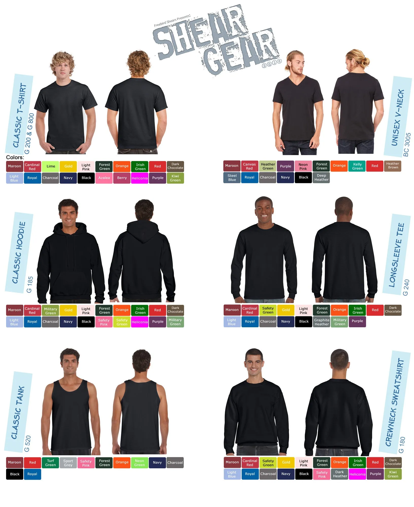 Designer Rhinestone Shirts Page 3 Colored Examples