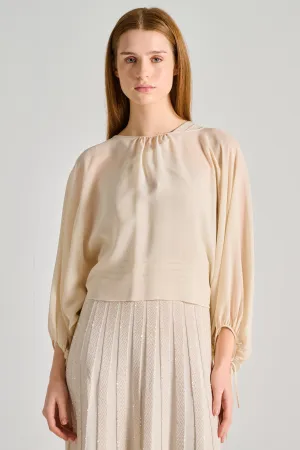 D.exterior Coprispalle Georgette Di Seta Donna