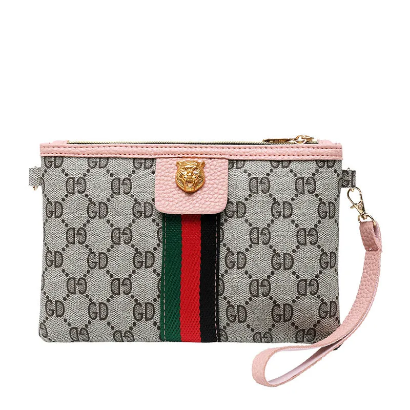Diagonal Bag Female Bag Printing Retro Fashion Coin Purse Mobile Phone Small Square Bag