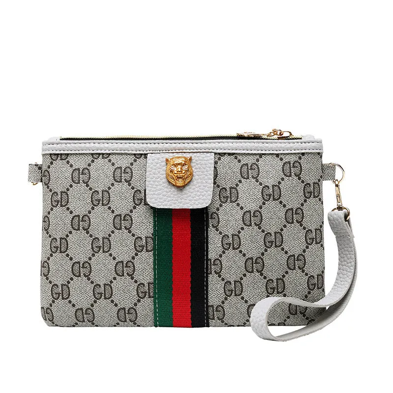 Diagonal Bag Female Bag Printing Retro Fashion Coin Purse Mobile Phone Small Square Bag