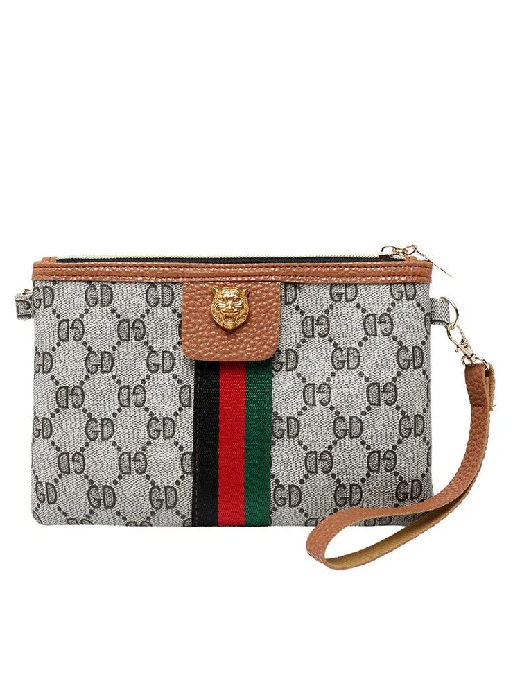 Diagonal Bag Female Bag Printing Retro Fashion Coin Purse Mobile Phone Small Square Bag