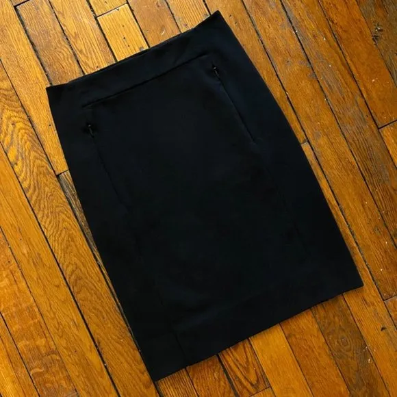 Diane von Furstenberg Women's Black Cocktail High Waist Mini Skirt.