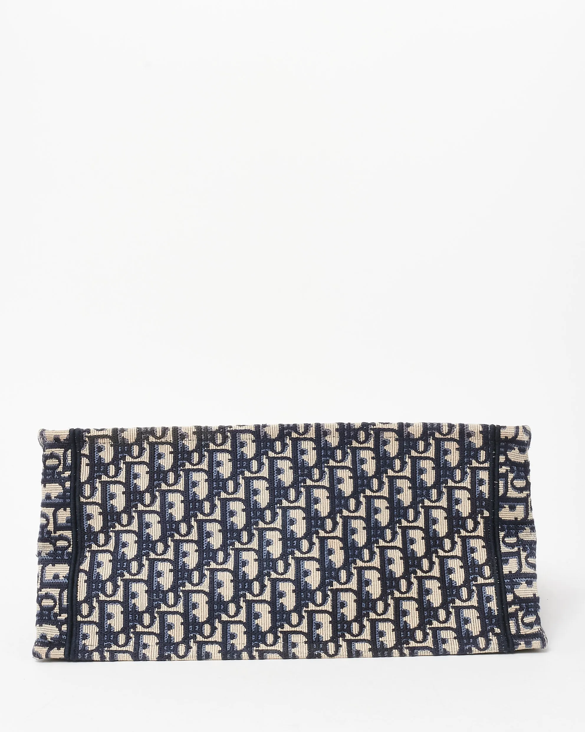 Dior Blue & Ecru Oblique Canvas Small Book Tote