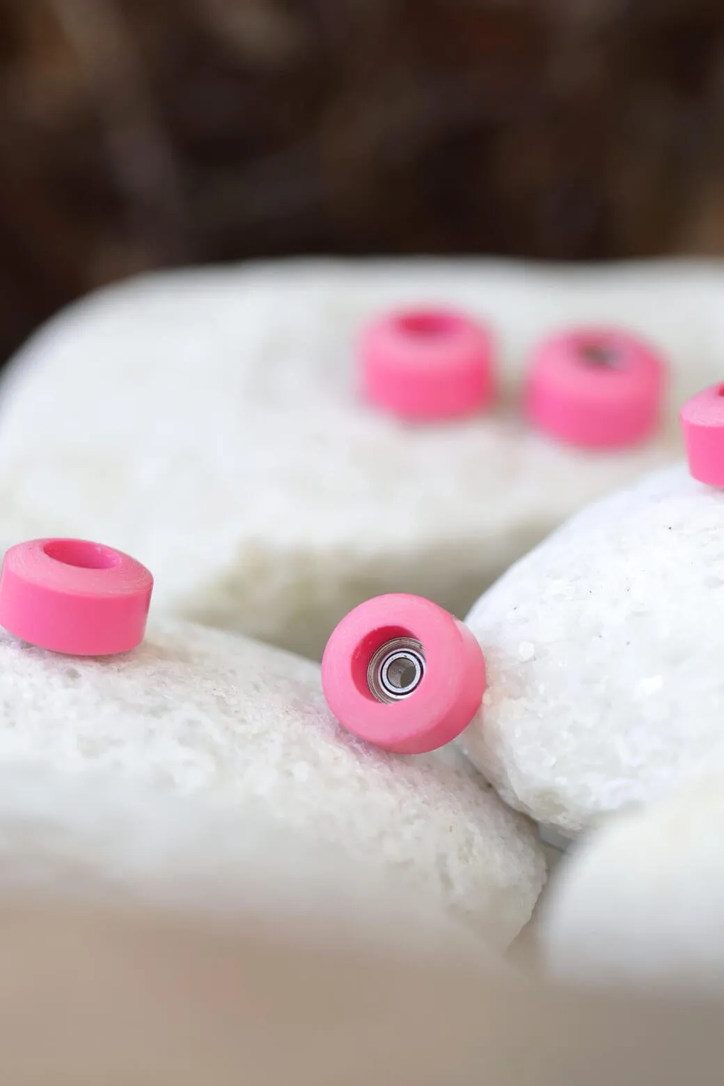 Dirty FB illPills - Rose Pink Urethane Fingerboard Wheels (70D Street Shape)