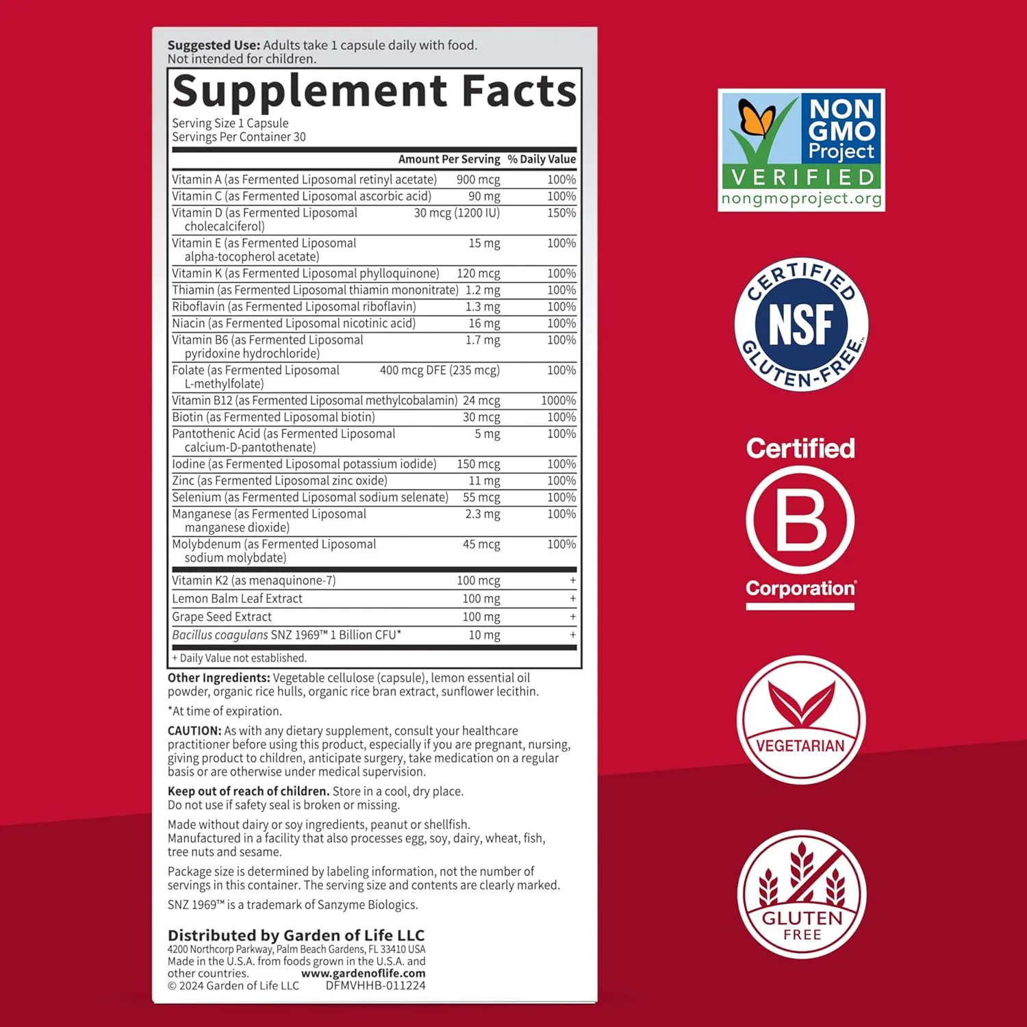 Dr. Formulated Multi plus Heart Health 30ct CAPSULES