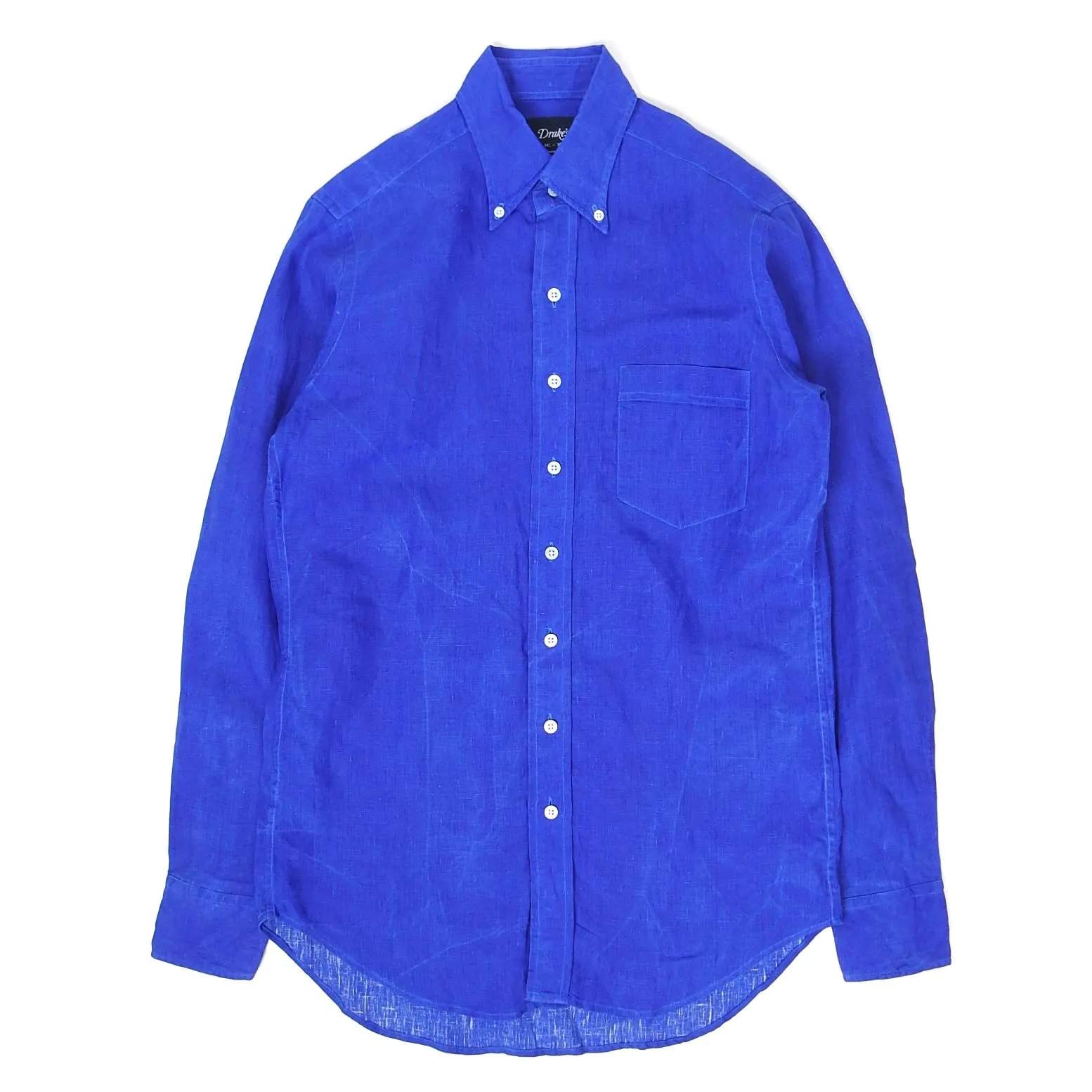 Drakes Linen Shirt Size 15.5
