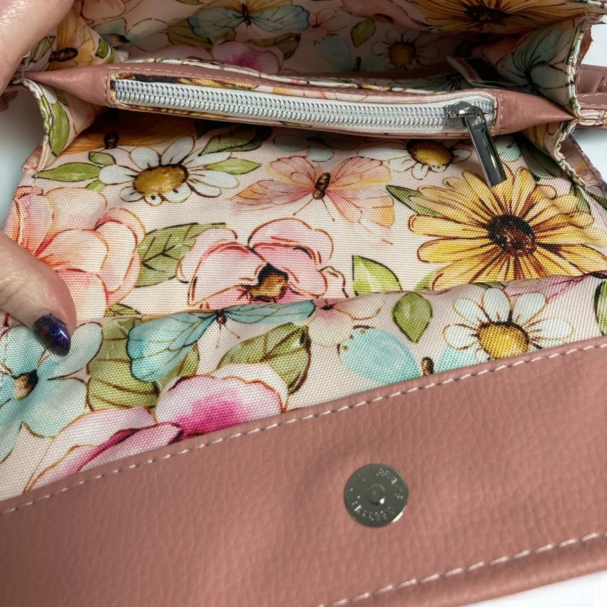 Dusky Pink Penelope Crossbody Bag