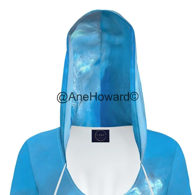 Eco-friendly  Designer Hoodie Dress Wave