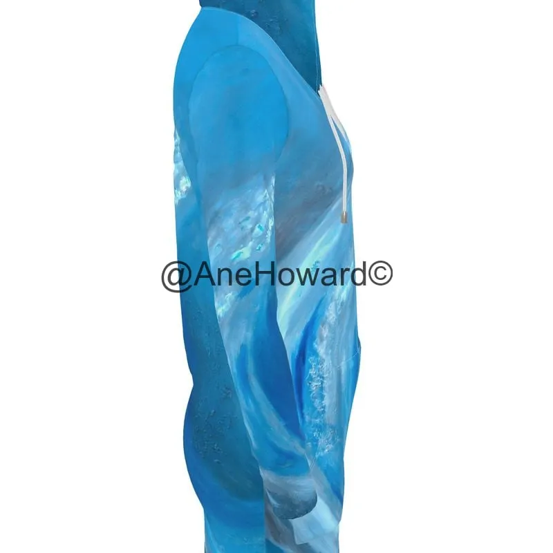 Eco-friendly  Designer Hoodie Dress Wave