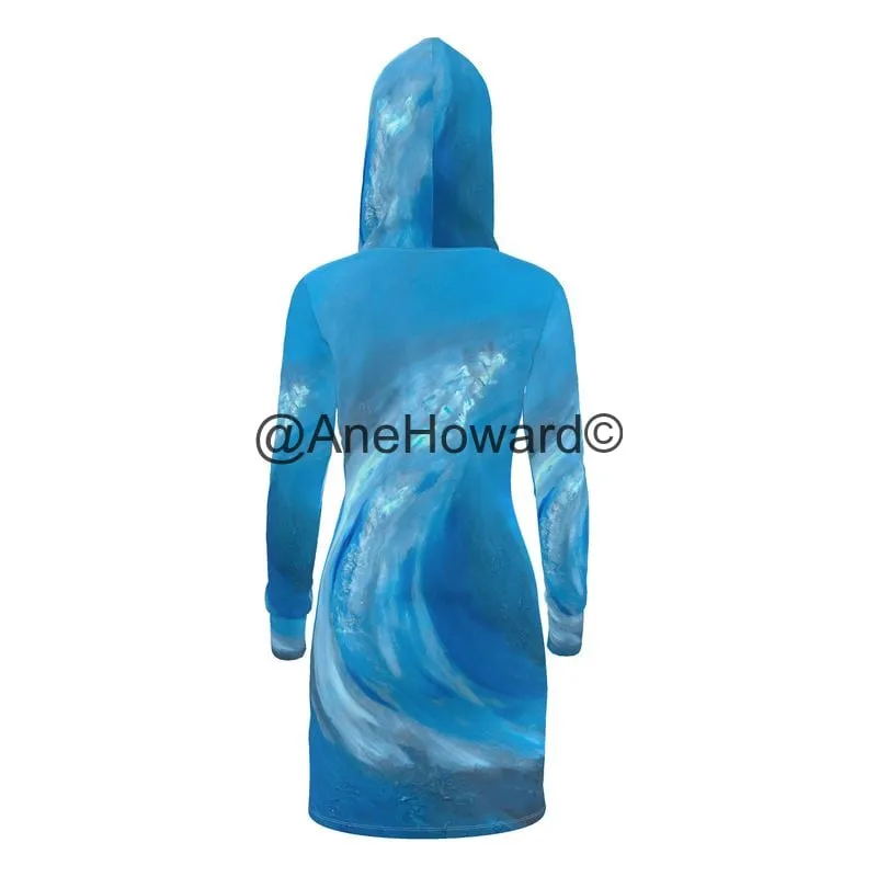 Eco-friendly  Designer Hoodie Dress Wave