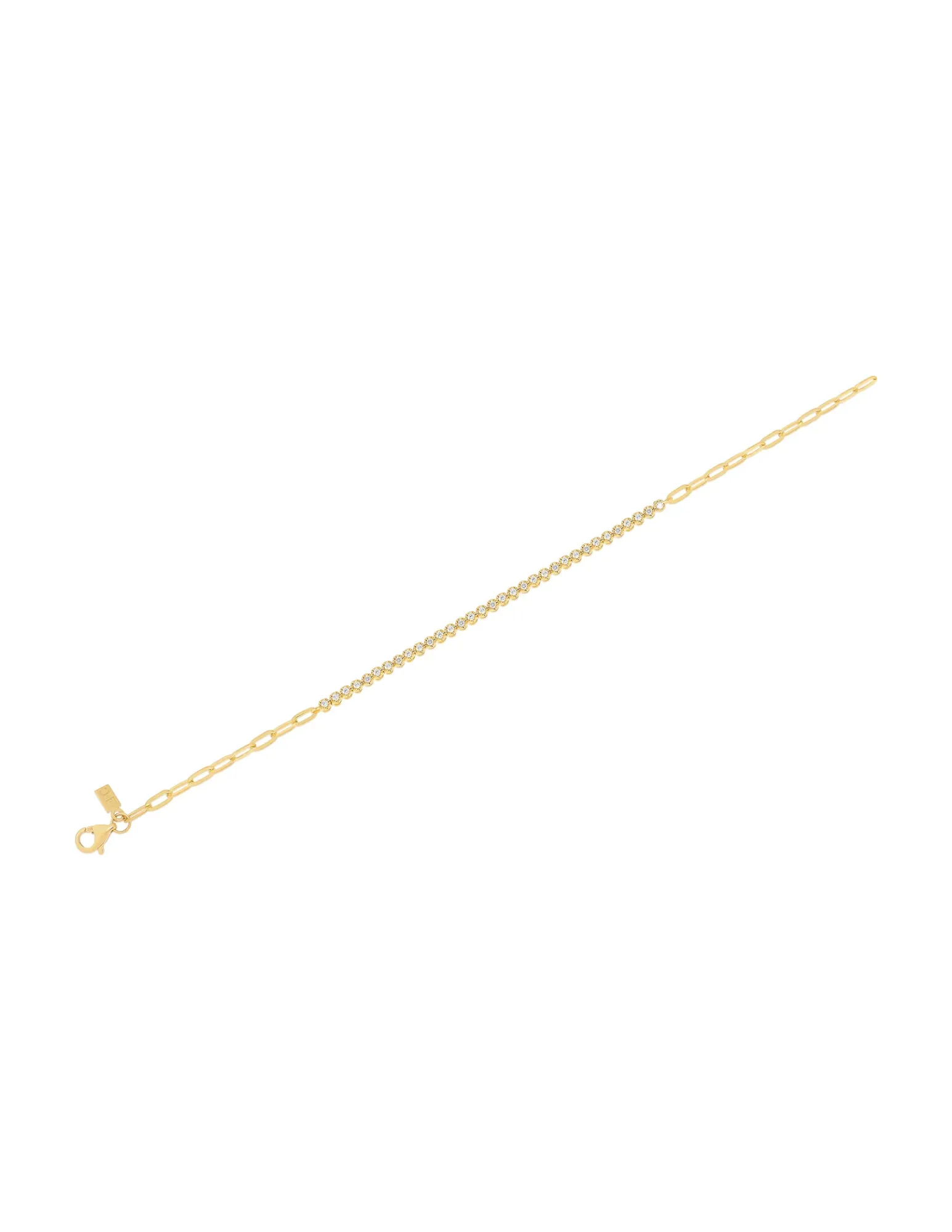 EF Collection Diamond Segment Mini Link Bracelet