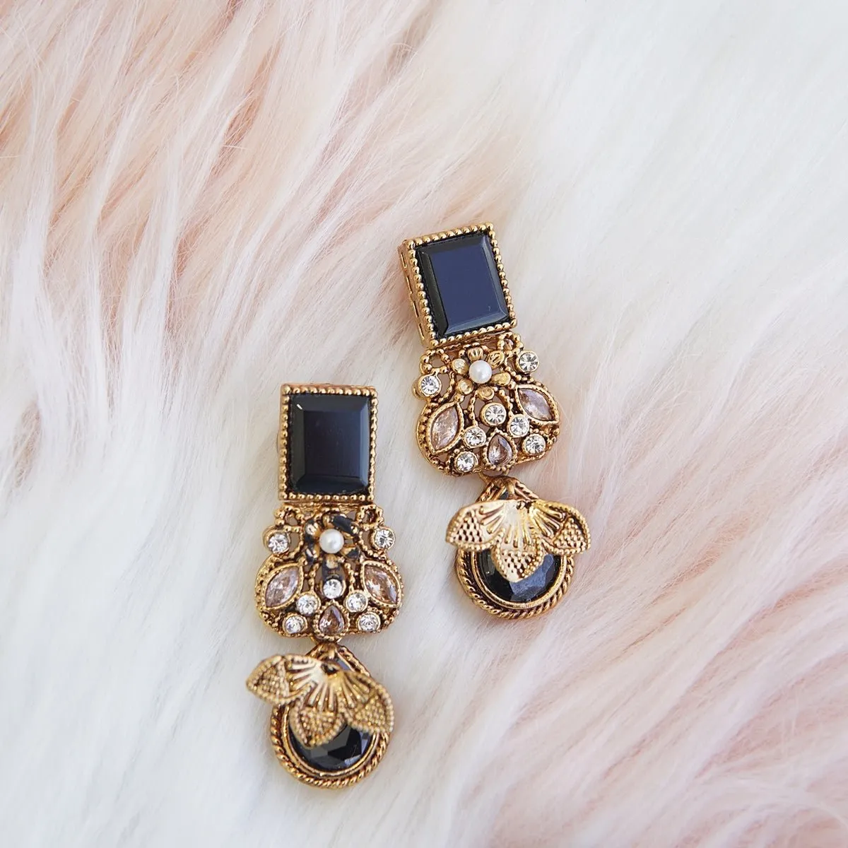 Egyptian Zevar Designer Studded Earrings