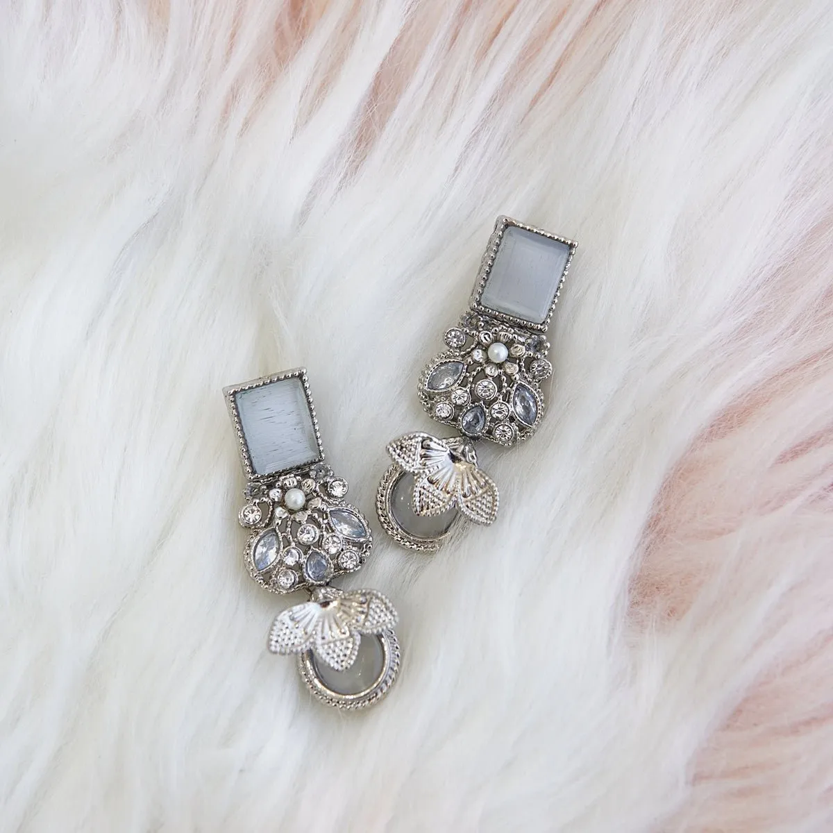 Egyptian Zevar Designer Studded Earrings