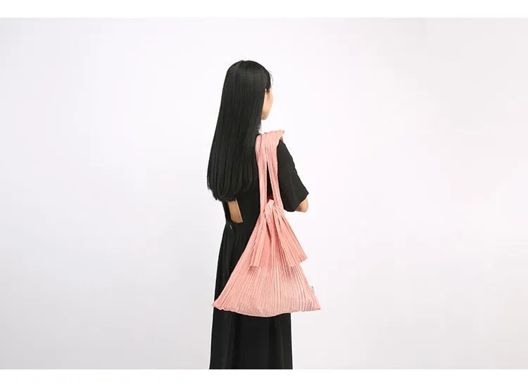 Eiko Pleated Tote Bag
