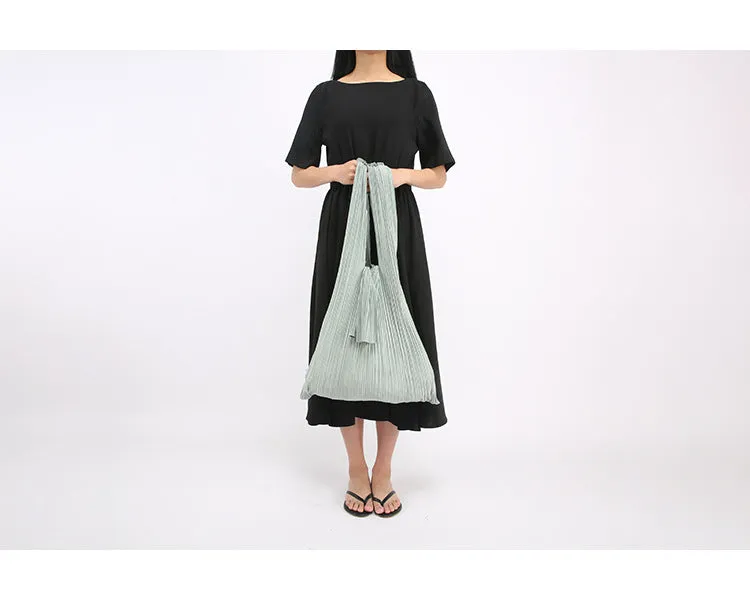 Eiko Pleated Tote Bag