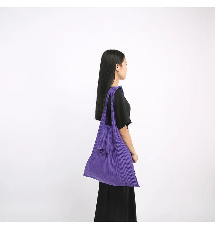 Eiko Pleated Tote Bag