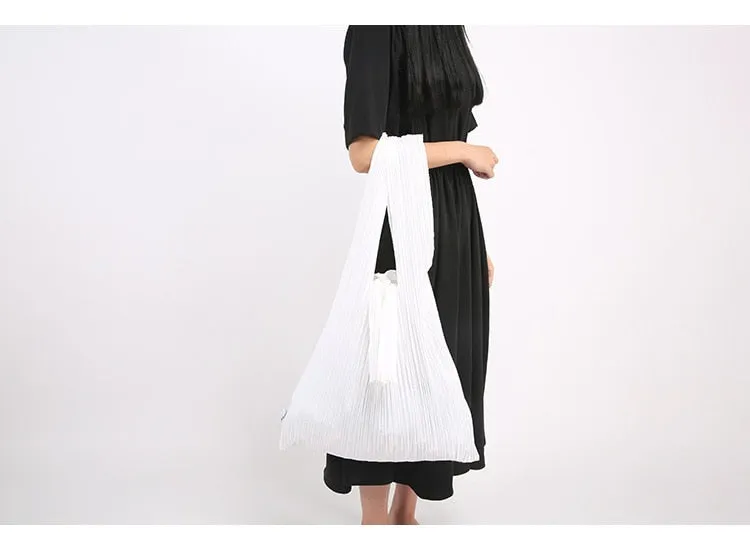 Eiko Pleated Tote Bag