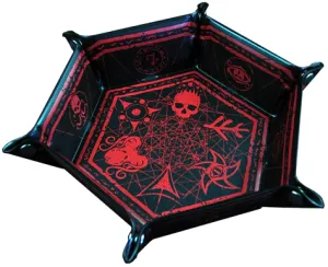 ELDER DICE FOLDING DICE TRAY RED ON BLACK
