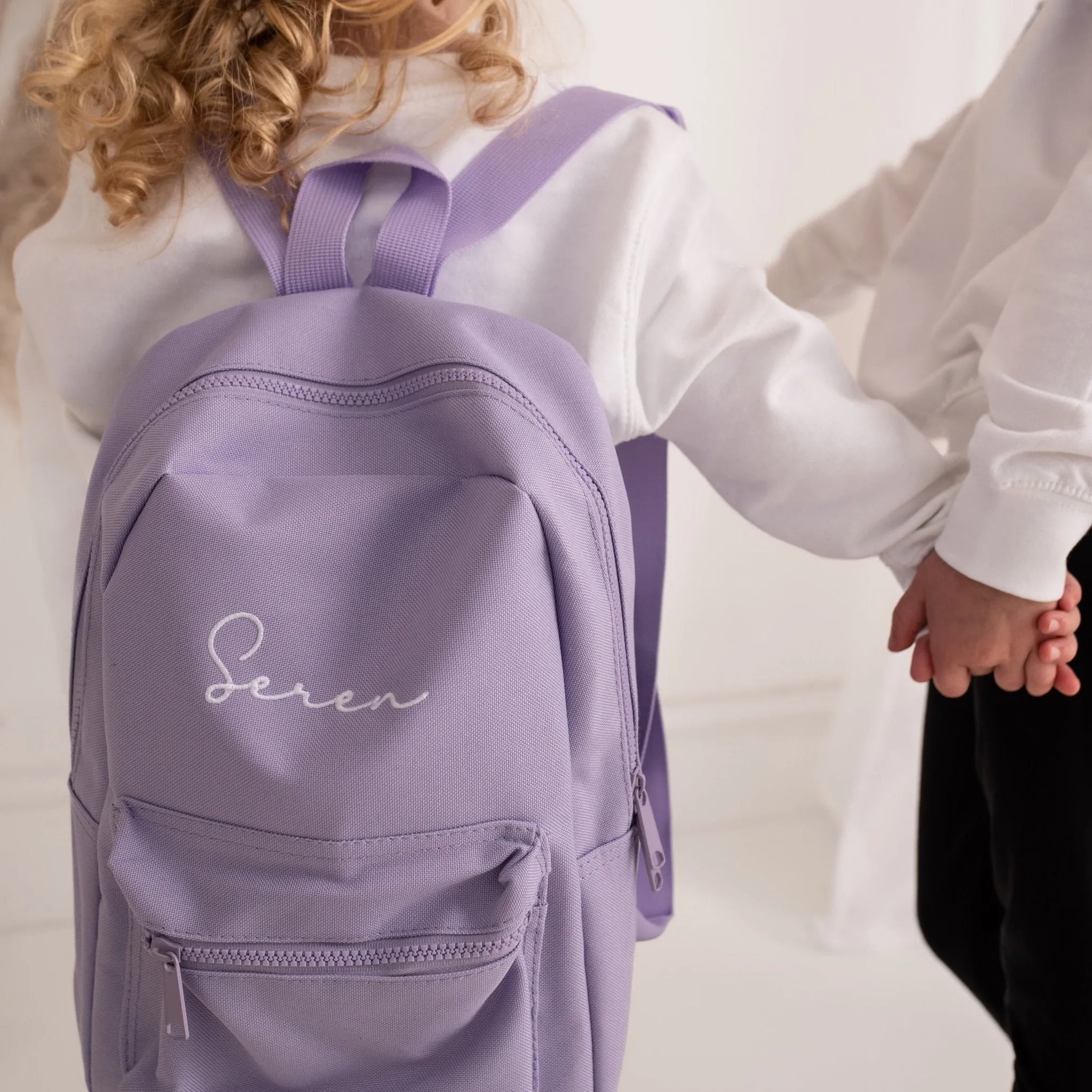 Embroidered Script Personalised Backpack