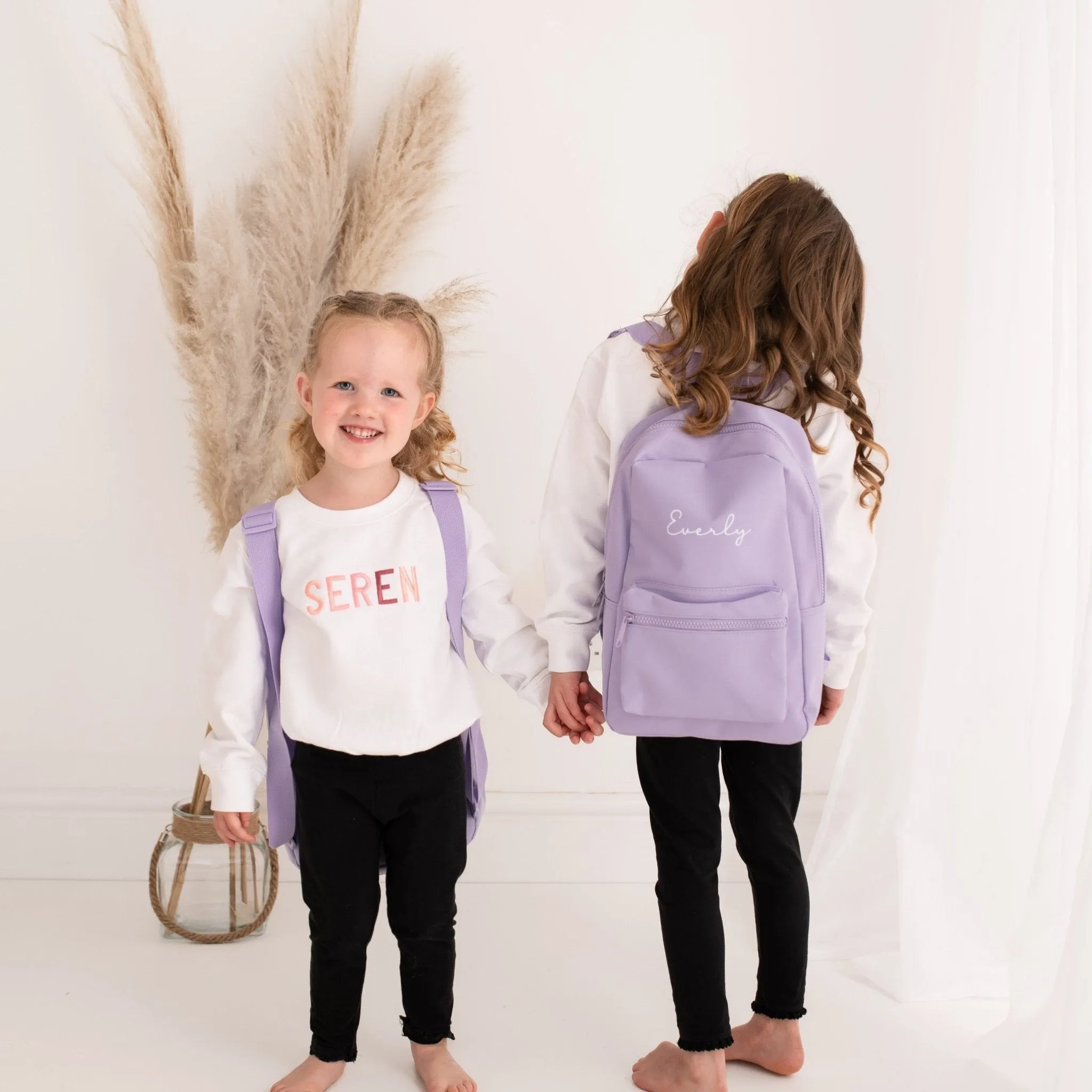 Embroidered Script Personalised Backpack