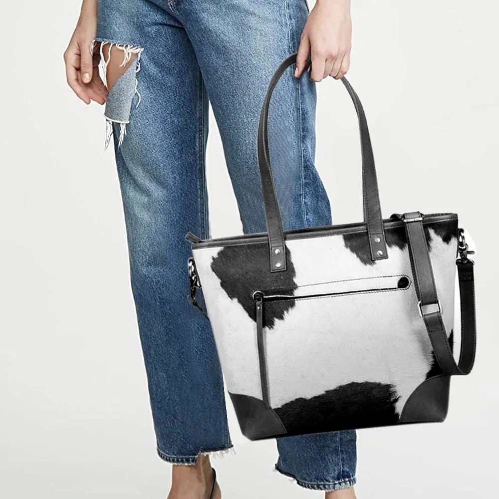 Emily Cowhide Hair Zip Tote