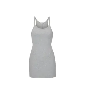 ETERNE Tank Dress Mini Heather Grey Size Large