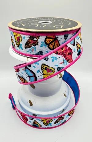***Exclusive*** D'Lux 1.5" Butterflies / Fused: Multi (10 Yards) LX1058RT