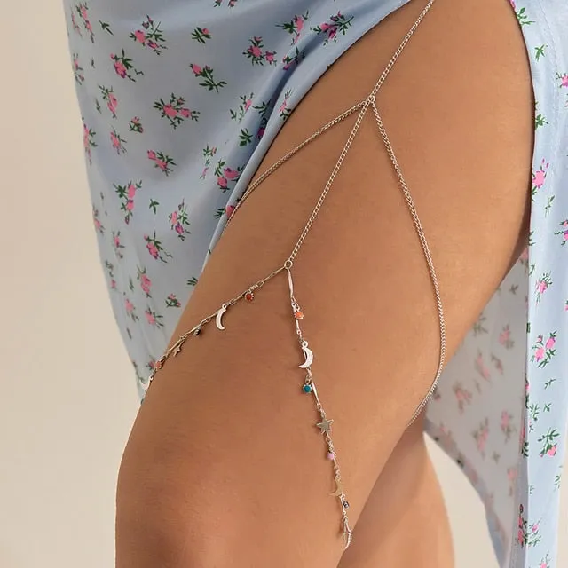 Exquisite Multilayer Tassel Leg Chain - Women's Bodi Jewelry