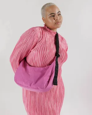 Extra Pink Baggu Medium Nylon Crescent Bag
