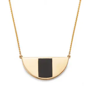 Eye Necklace with Onyx Inlay