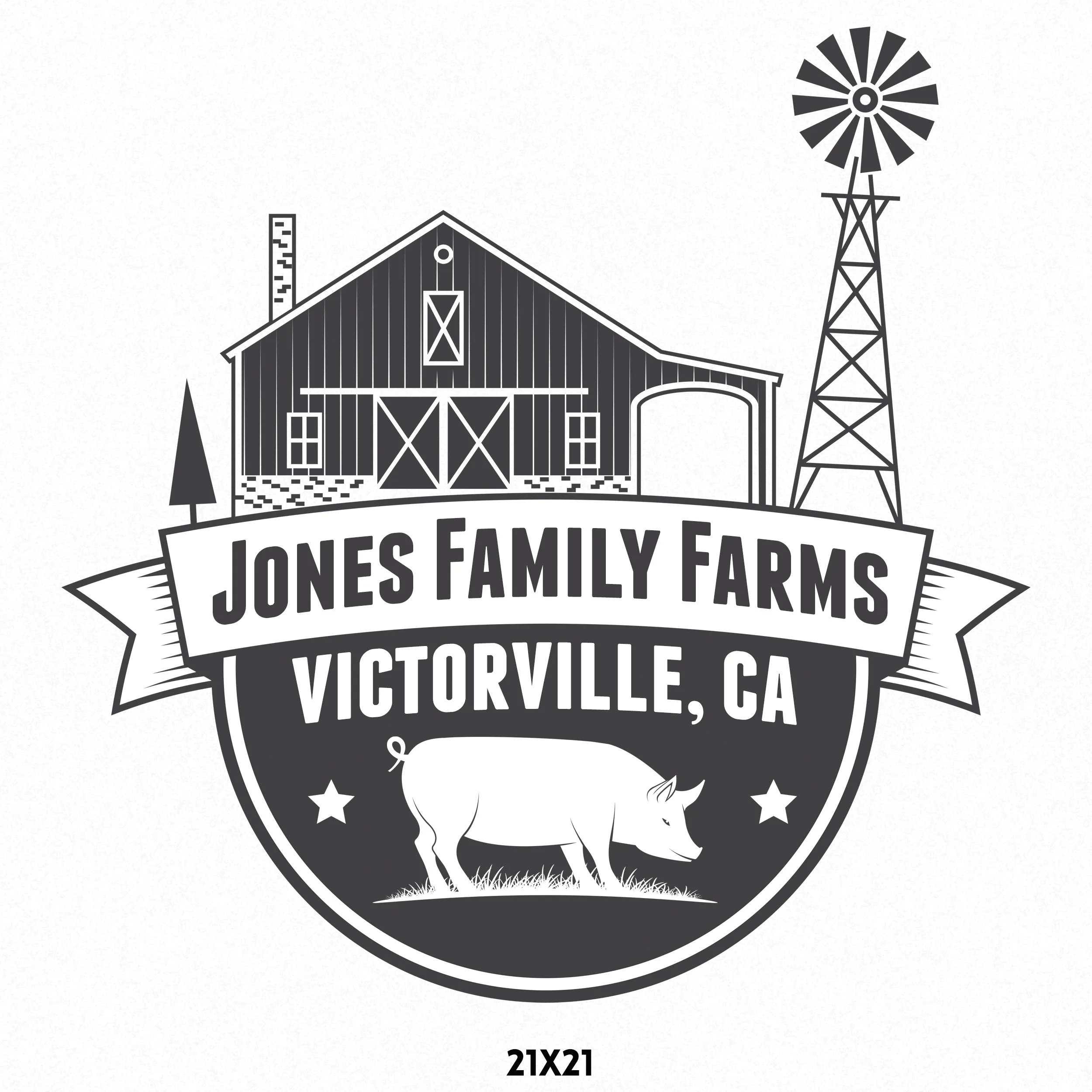 Farm Company Name Truck Decal (USDOT), 2 Pack