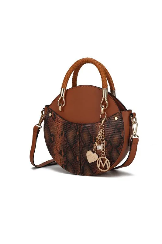 Faux Snakeskin Crossbody