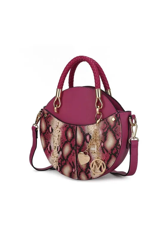 Faux Snakeskin Crossbody