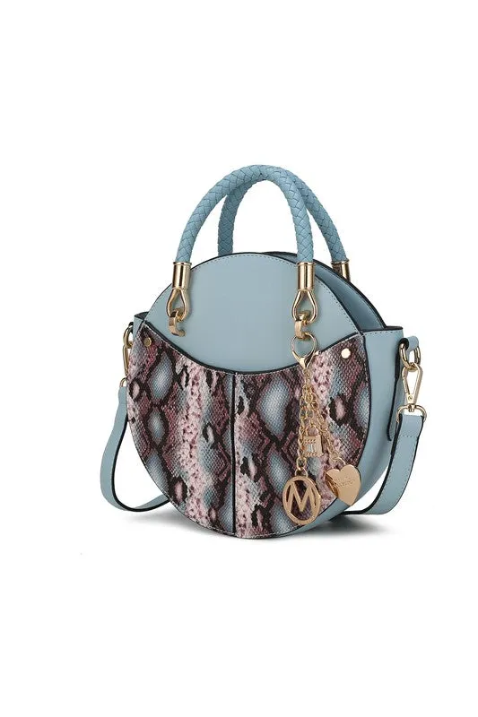 Faux Snakeskin Crossbody